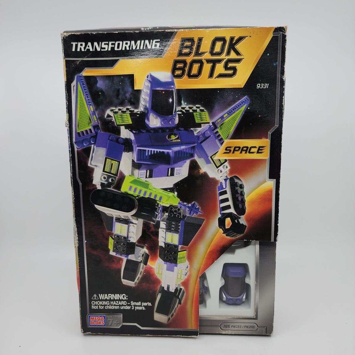 Mega Bloks Transforming Blok Bots Space 195 Pc Building Set Box 2000
