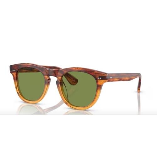 Oliver Peoples 0OV5509SU Rorke 175452 Amber Gradient/green 47mm Men`s Sunglasses - Frame: Dark Amber Gradient, Lens: Green