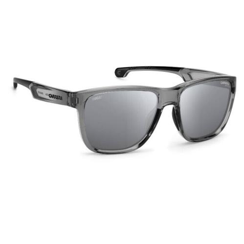 Carrera CARDUC-003/S 0R6S/T4 Grey-black/silver Mirrored Square Men`s Sunglasses - Frame: Grey-Black, Lens: Silver