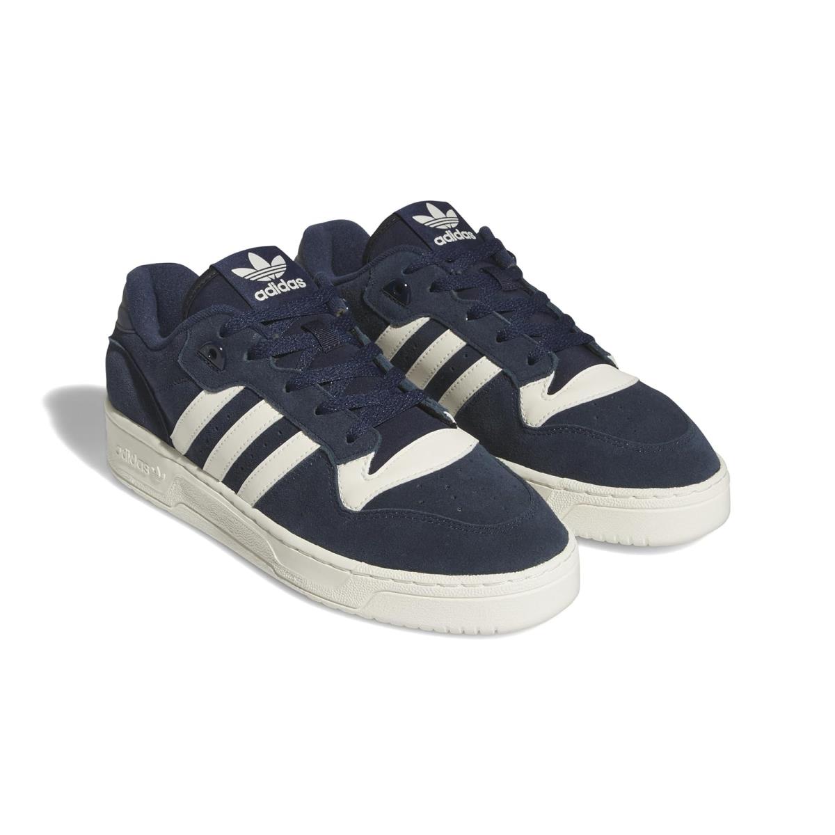 Man`s Sneakers Athletic Shoes Adidas Originals Rivalry Low Collegiate Navy/Cloud White/Collegiate Navy