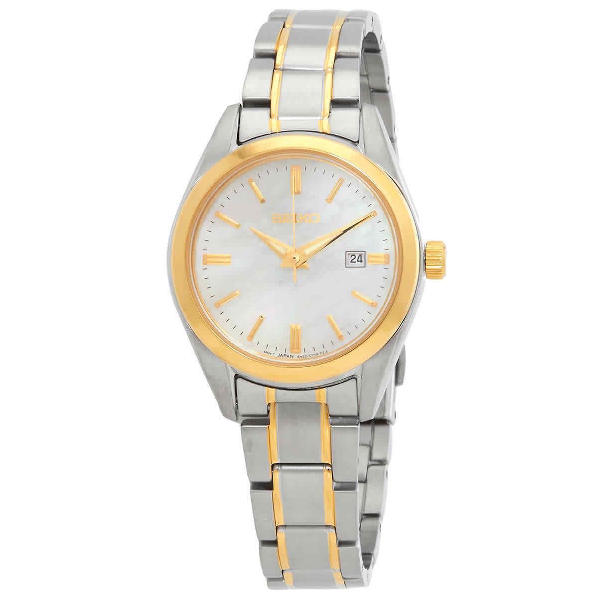 Seiko Core Mop Dial Quartz Ladies Watch SUR636P1