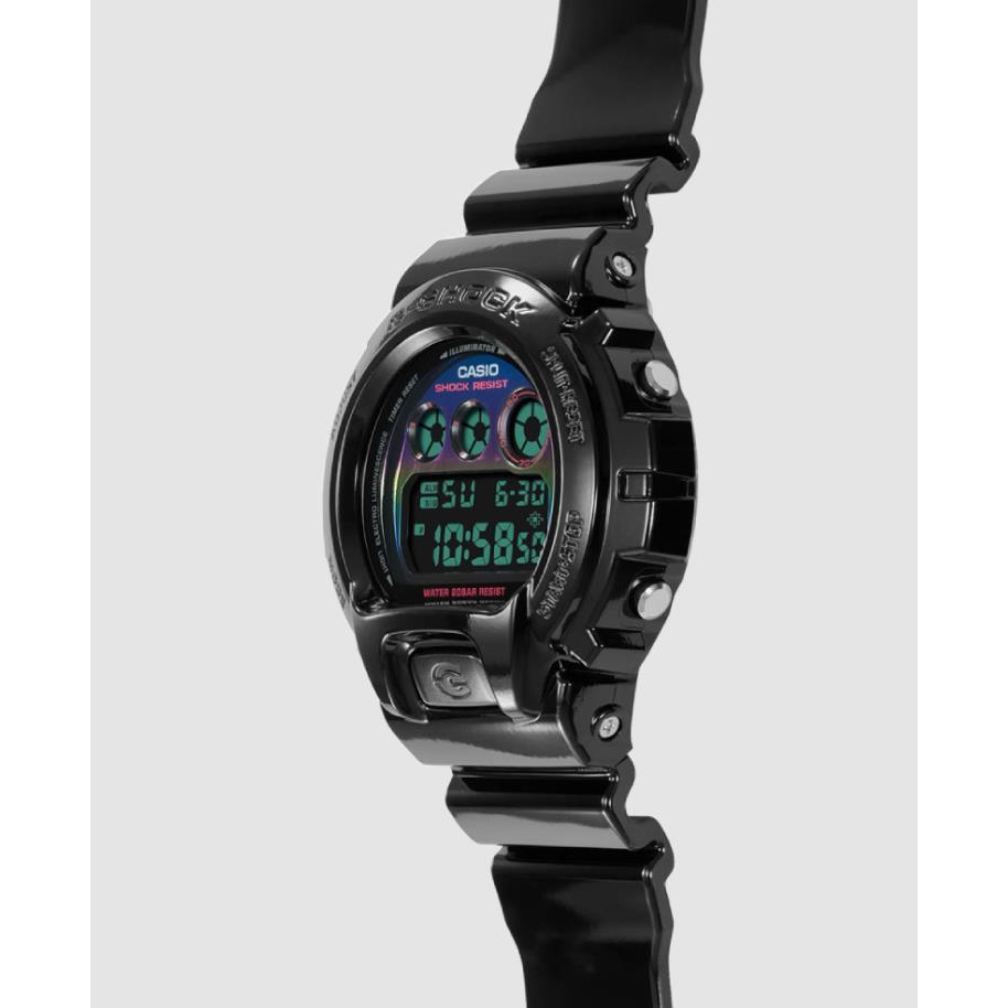 Casio G-shock Digital Black Shiny Resin Watch DW-6900RGB-1 / DW6900RGB-1