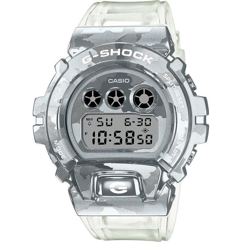 Casio G-shock Skeleton Camo Silver Digital Mens Watch GM6900SCM-1