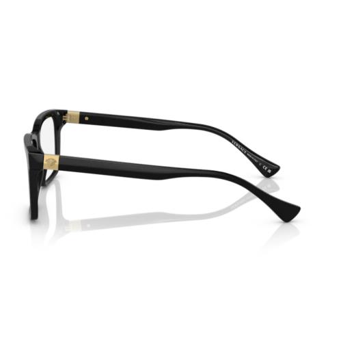 Versace 0VE3328 GB1 Black 56mm Rectangle Men`s Eyeglasses
