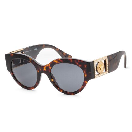 Versace Women`s VE4438B-108-87 Fashion 52mm Dark Havana Sunglasses