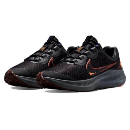 Men Nike Winflo 8 Shield Running Shoes Bronze Eclipse Black Redstone DC3727-200 - Bronze Eclipse Black Redstone