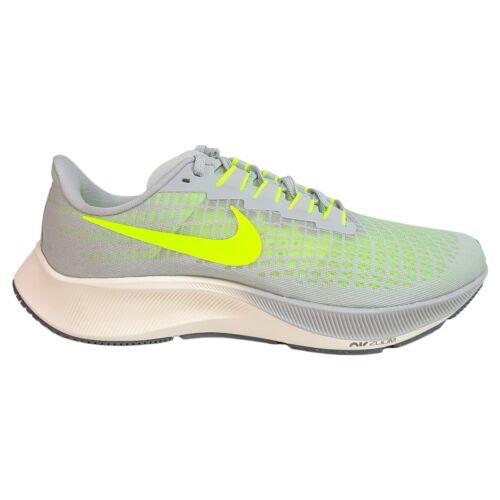 Nike Mens 9.5 10.5 12 Air Zoom Pegasus 37 Running Shoes Gray Fog Volt BQ9646-003 - Gray