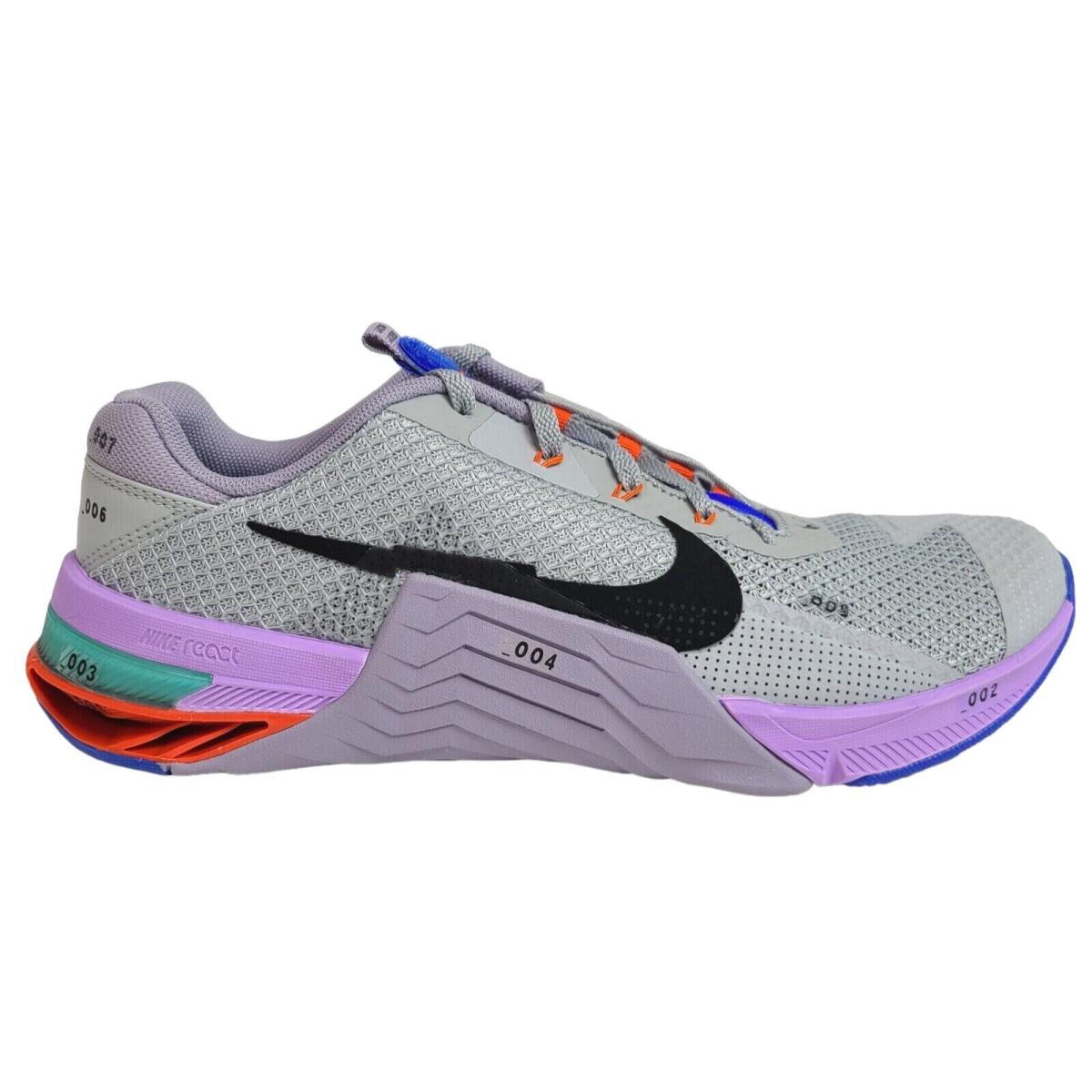 Nike Men 10 14 Metcon 7 Gym Training Crossfit Shoes Light Grey Violet CZ8281-005 - Gray