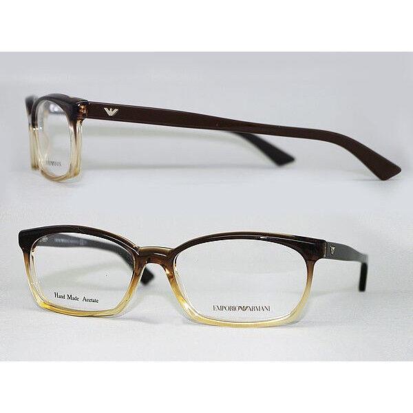 Emporio Armani EA 9787 Yzj Brown Ombre Eyeglasses Acetate Frame 52-15-140 Italy