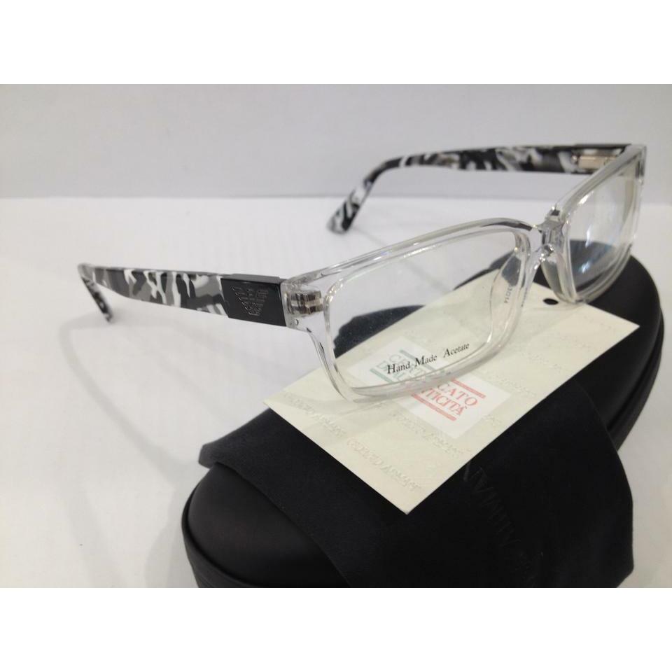 Emporio Armani EA9594 Crk Clear Plastic Eyeglasses Frame Italy 53-14-140 RX