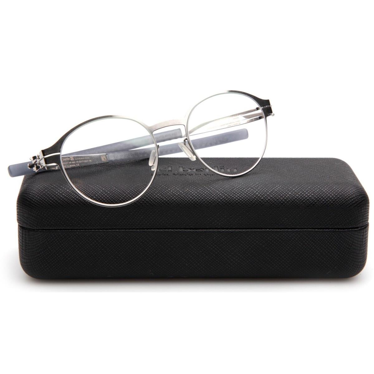 ic Berlin Elisabeth-amalie Chrome Eyeglasses Frame 42-18-130mm B40mm
