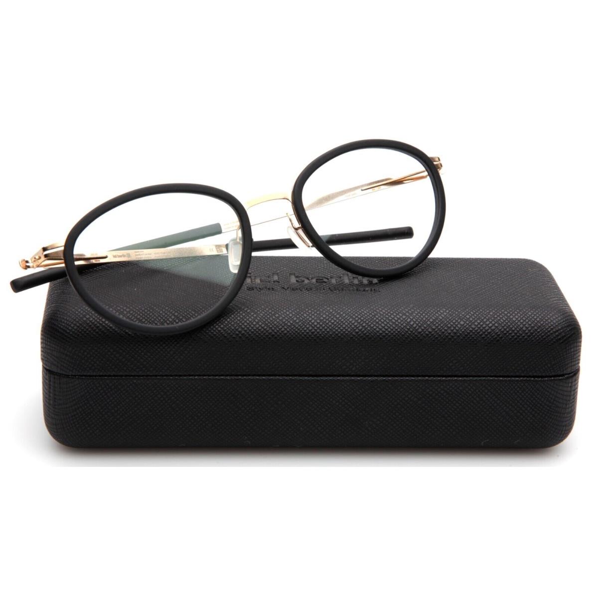 ic Berlin Shurin Rose Gold Black Eyeglasses Frame 51-21-140mm B38mm