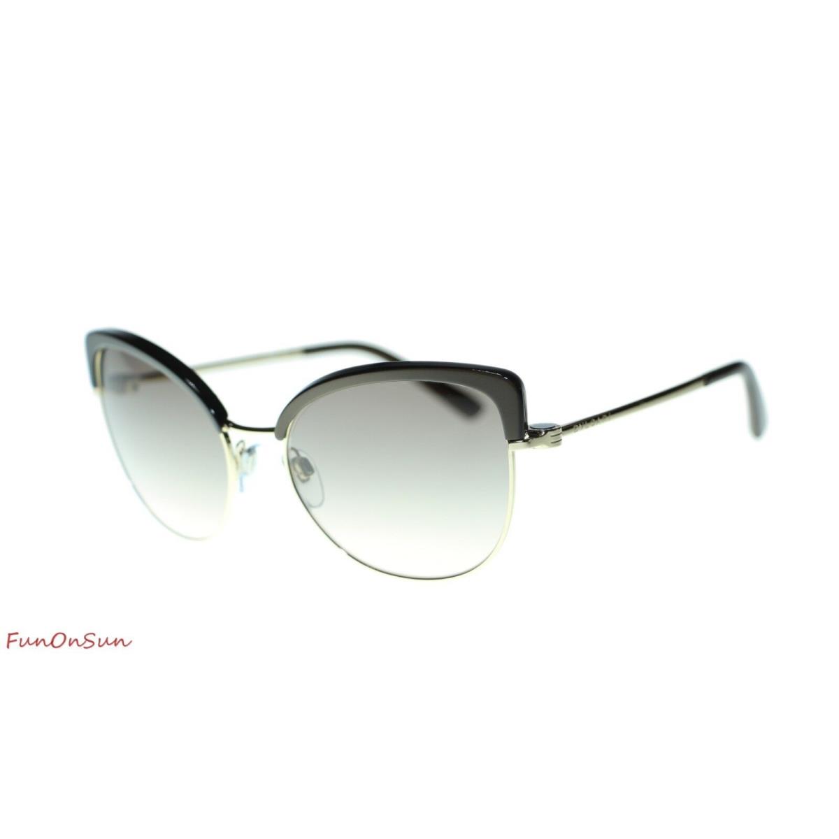 Bvlgari Women Sunglasses BV6082 2783B Pale Gold Cocoa/pink Gradient Grey Lens