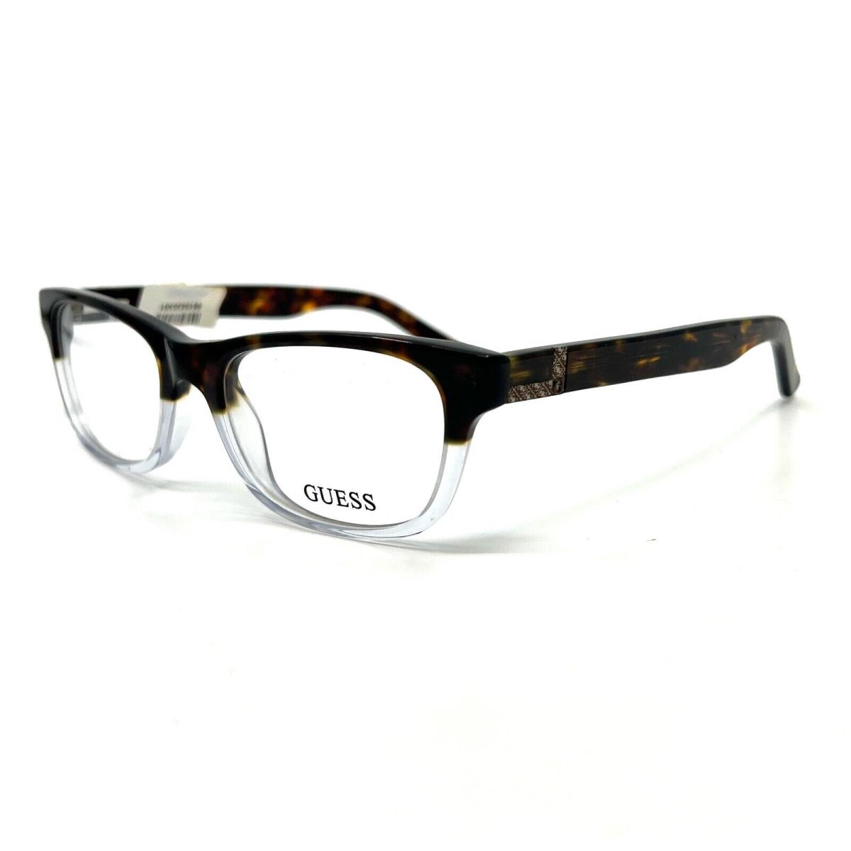 Guess Eyeglasses GU1749 Tocry Brown Tortoise Crystal Rectangle 52-19-140