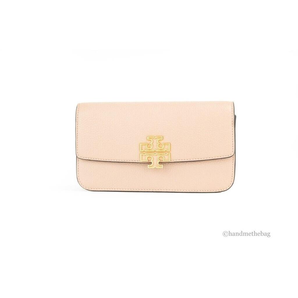 Tory Burch 141012 Britten Small Meadowsweet Leather Chain Wallet Crossbody Bag