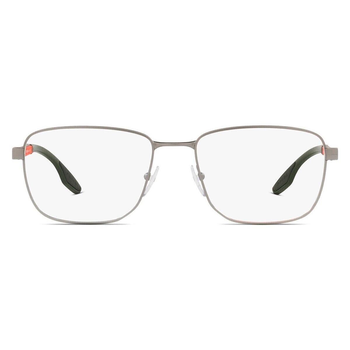 Prada PS50OV 7CQ1O1 55 Eyeglasses Men Silver Oval Optical Frame - Frame: Silver, Lens: , Model: