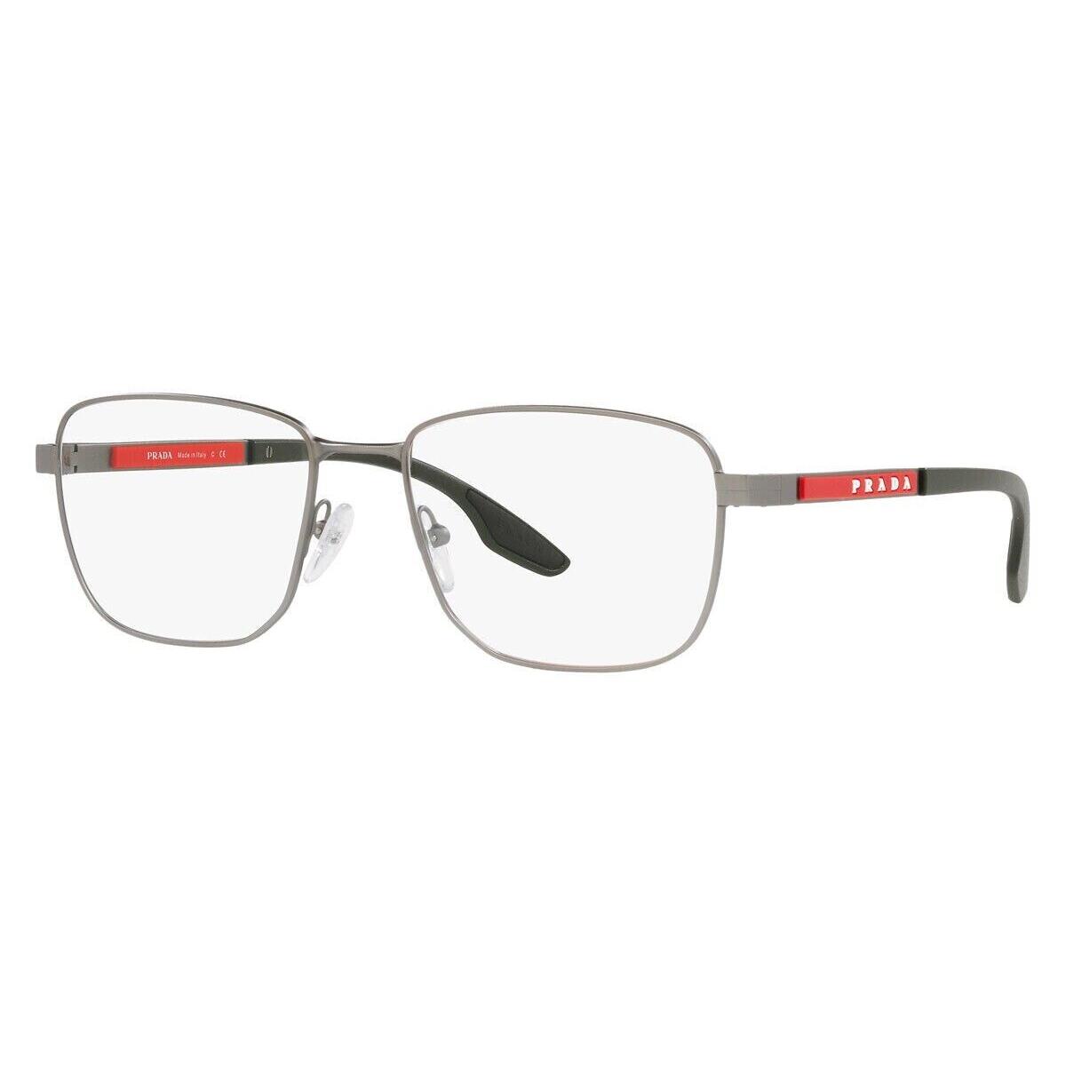 Prada PS50OV 7CQ1O1 55 Eyeglasses Men Silver Oval Optical Frame - Frame: Silver, Lens: , Model: