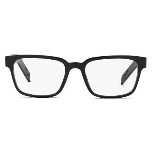 Prada PR 15WV Eyeglasses RX Men Black Rectangle 53mm