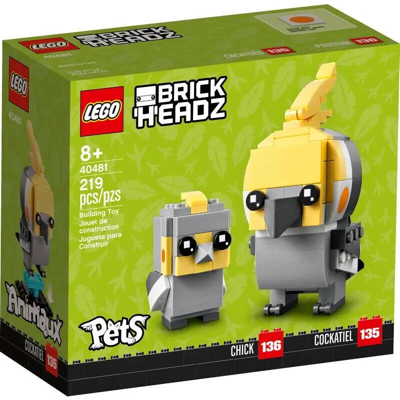 Lego Brickheadz Pets 40481: Cockatiel / Retired
