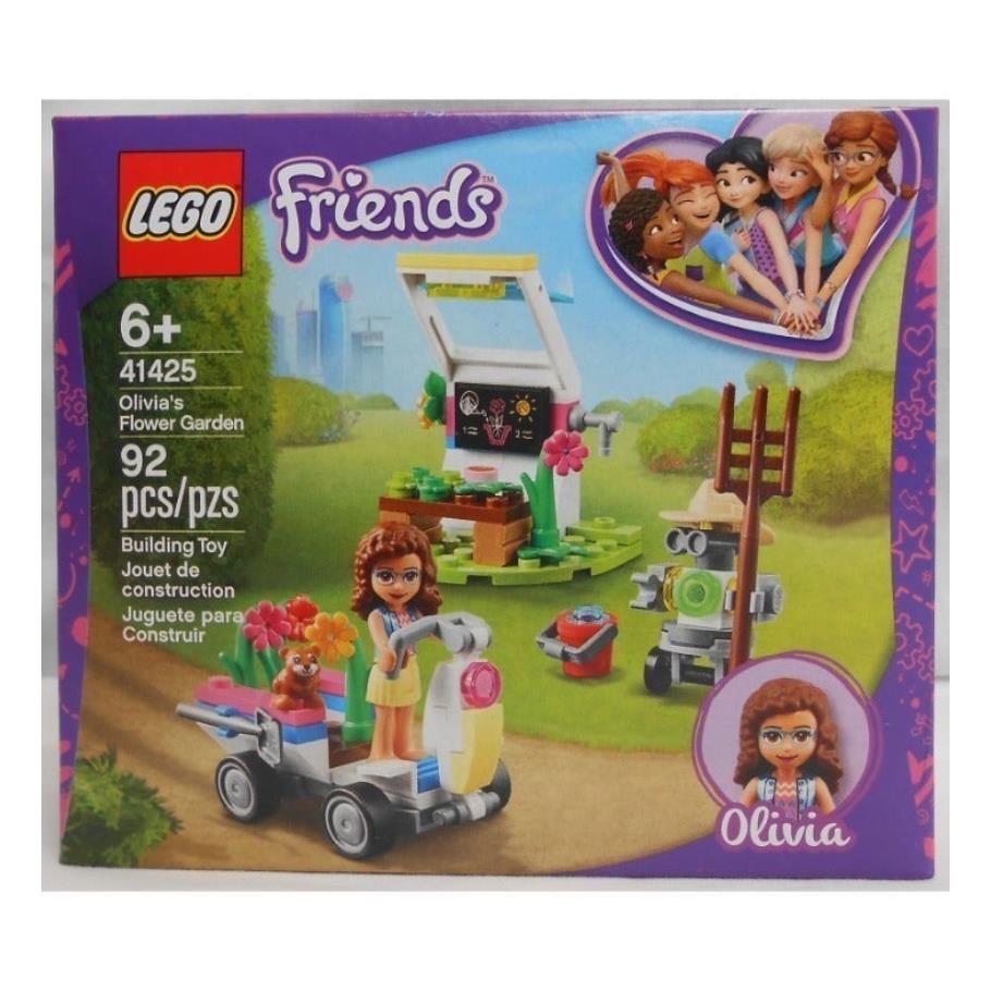 Lego Friends: Olivia`s Flower Garden 41425 Building Kit 92 Pcs Retired Set