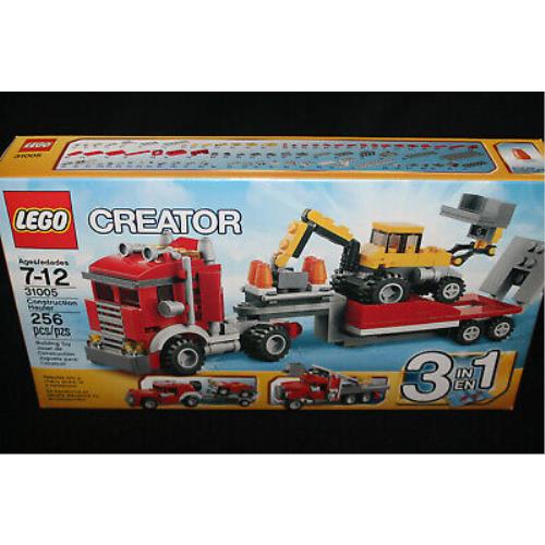 Lego Creator 31005 Construction Hauler Transportation Trailer Buggy 3 in 1 Set