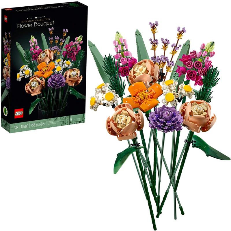 Lego Icons Flower Bouquet 10280 Artificial Flowers Set For Adults Decorative H