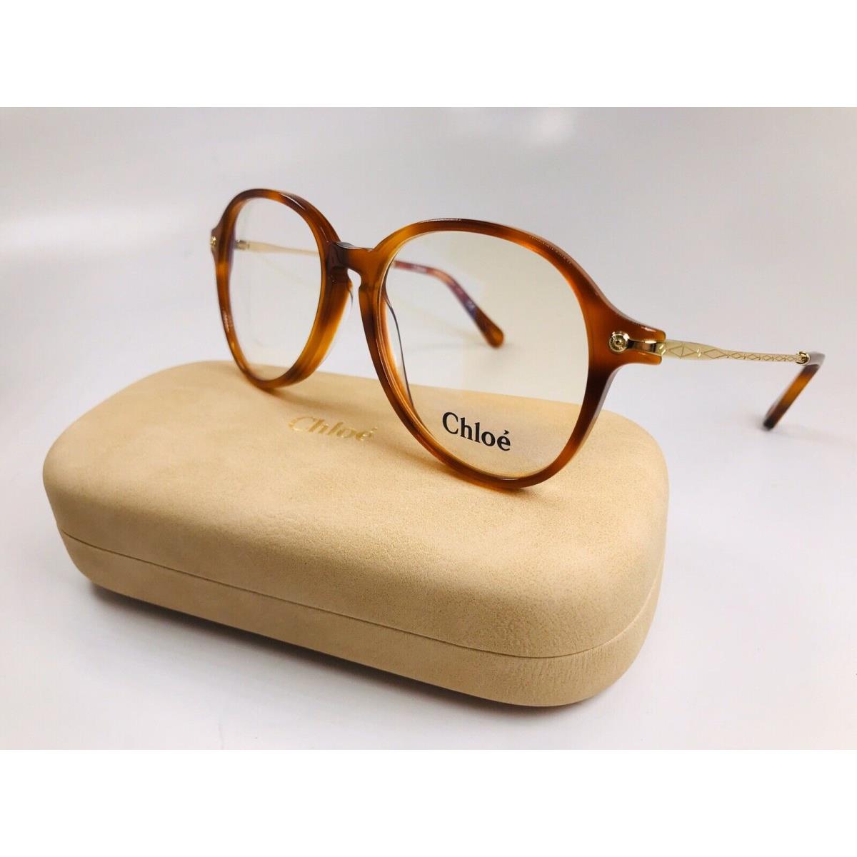 Chloe CE2737 725 Blonde Havana Eyeglasses 54mm with Case