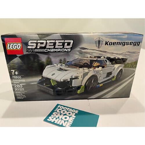 Lego Speed Champions Koenigsegg Jesko White Grey 280 Pieces 76900 Nisb