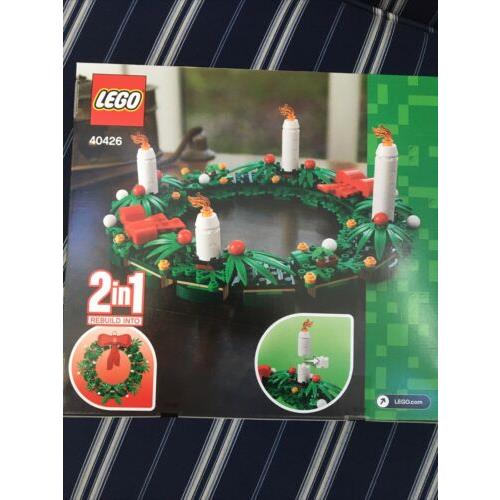 Lego Christmas Centerpiece Candle Wreath 2 in 1 40426 Wall