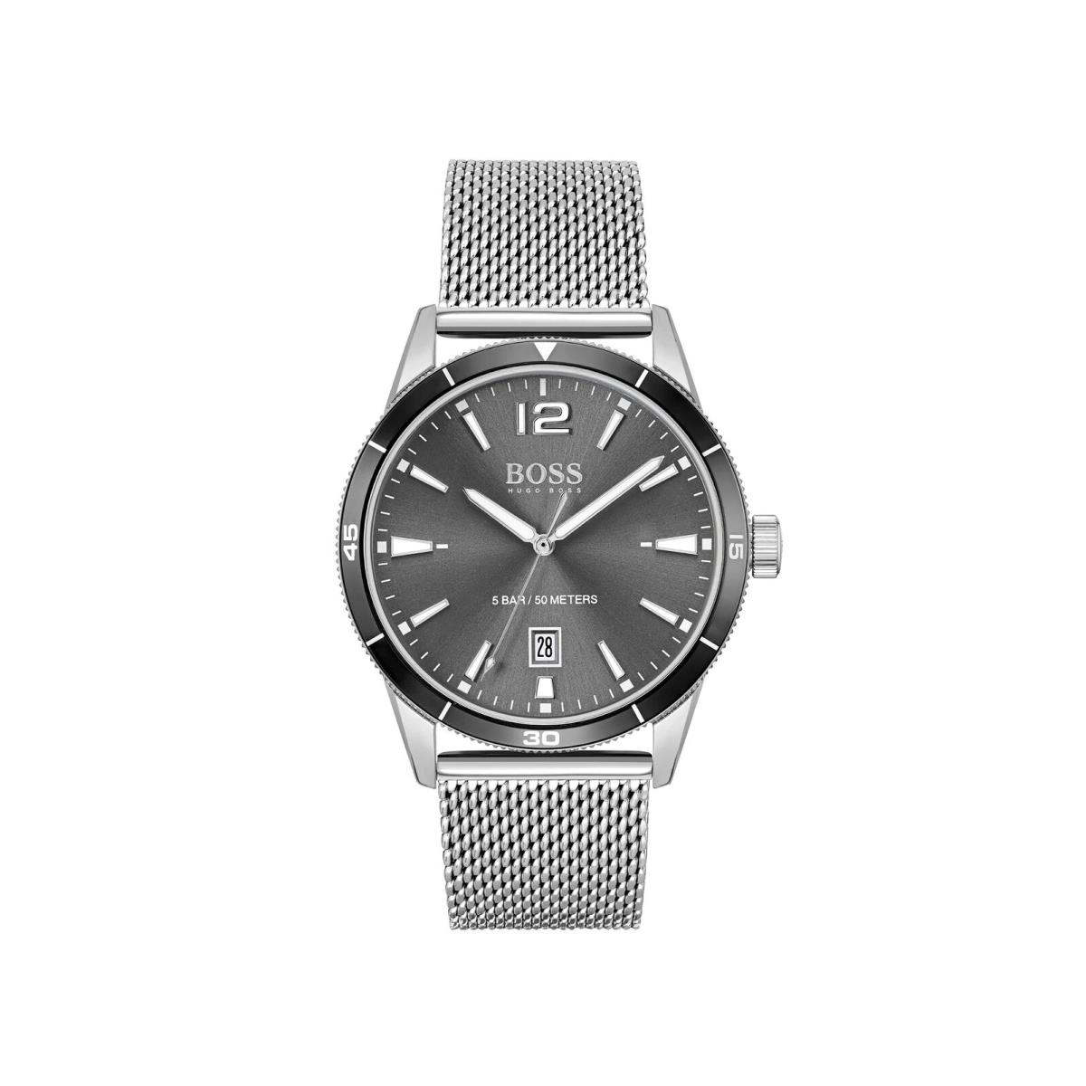 Hugo Boss 1570126 Men`s Drifter Quartz Watch with Stainless Steel Mesh Band