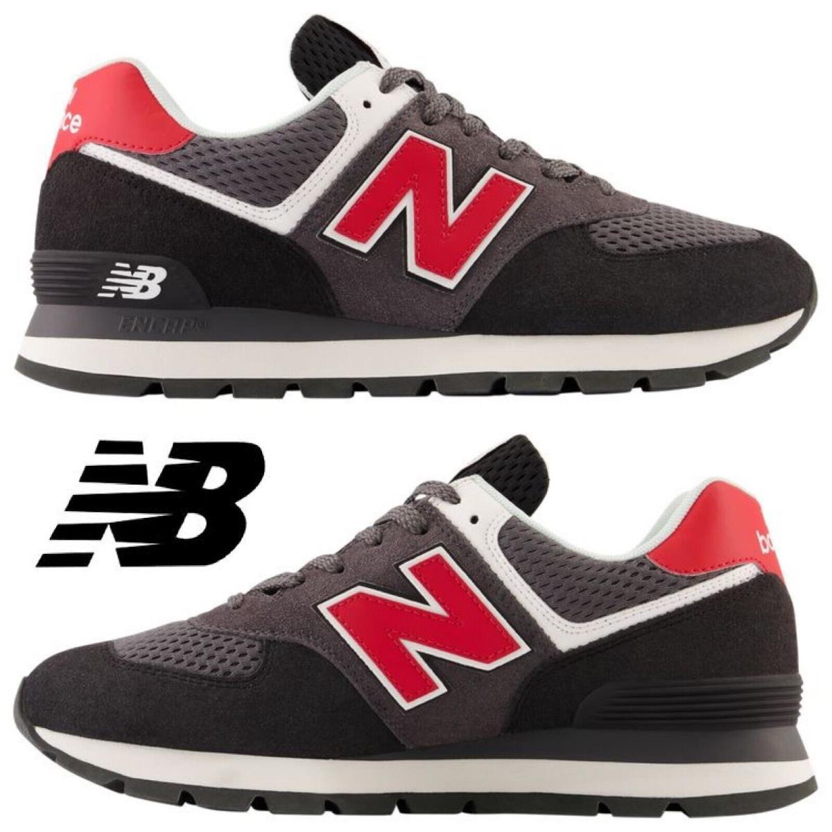 New Balance 574 Men`s Sneakers Casual Shoes Running Premium Comfort Sport Black