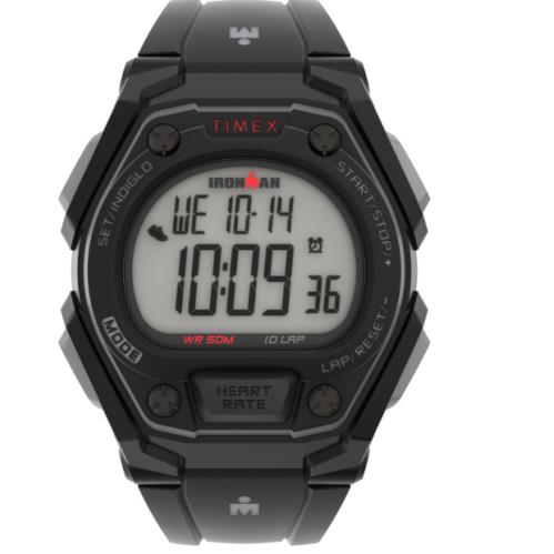 Timex Ironman Men`s Classic 43mm Digital Black Resin Strap Watch TW5M49500