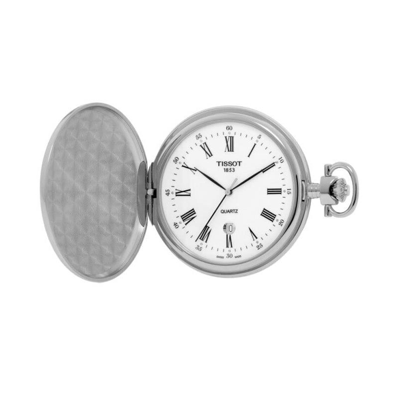 Tissot T-pocket Savonnette White Dial Unisex Pocket Watch T83.6.553.13