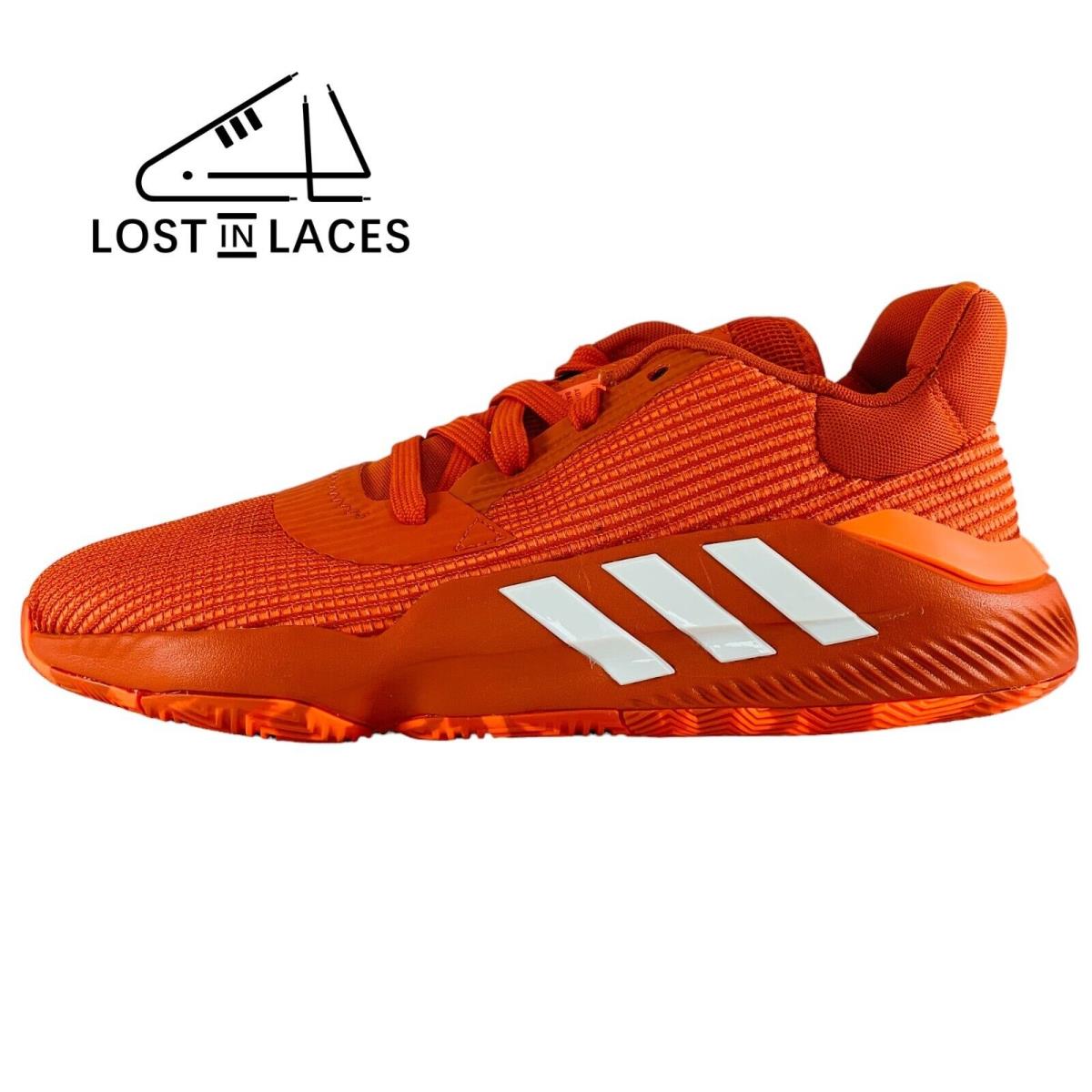 Adidas Pro Bounce 2019 Low Solar Red White Basketball Shoes Men`s Sizes