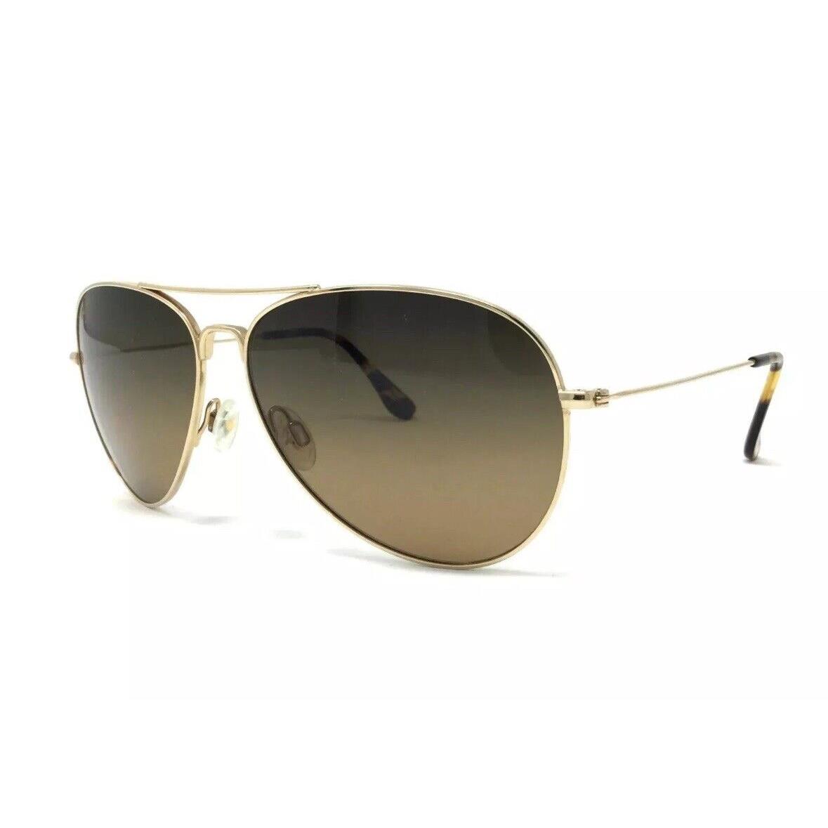 Maui Jim Mavericks Gold Polarized Hcl Bronze Lens Sunglass HS264-16 - Frame: Gold, Lens: Gold