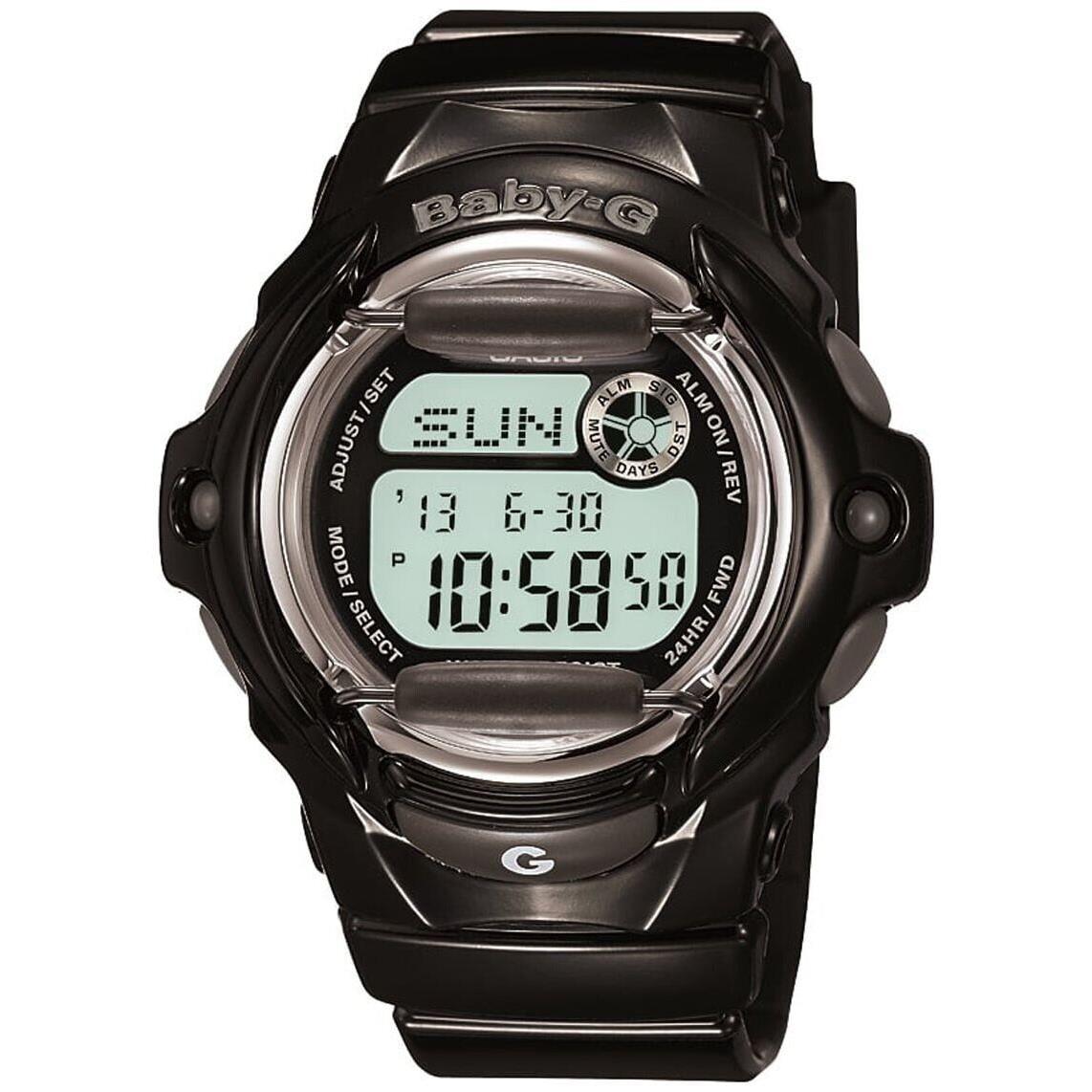 Casio Baby G Women`s Digital Black Strap Watch BG169R-1MTN 200m