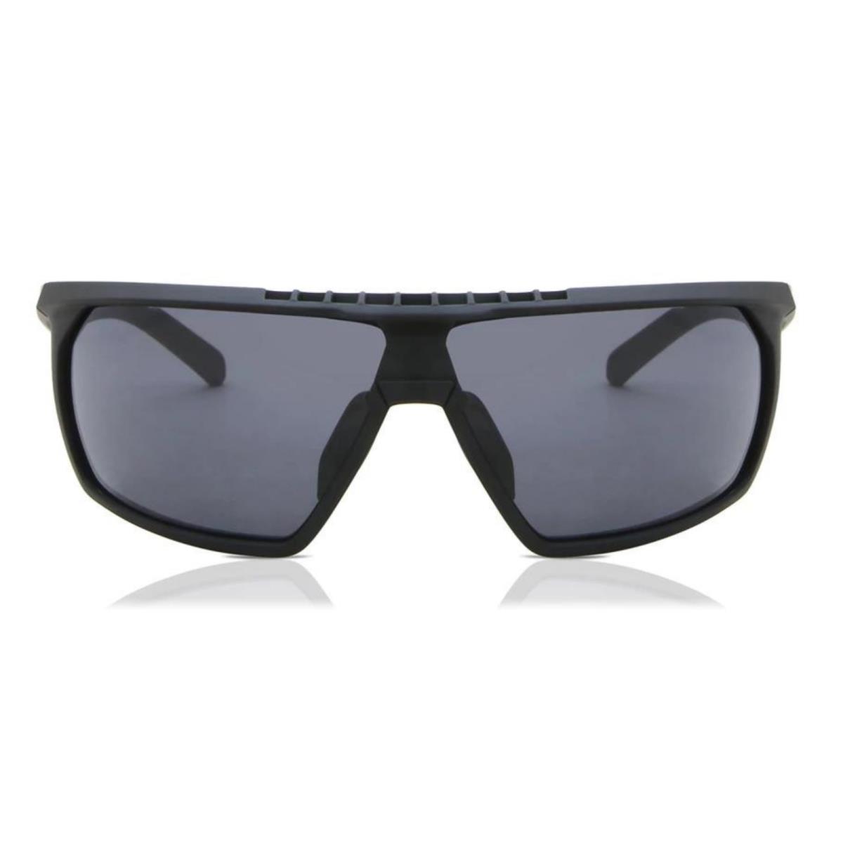 Adidas Sunglasses 0SP0030/S 02A 70 Full Rim Matte Black with Grey Lens For Men