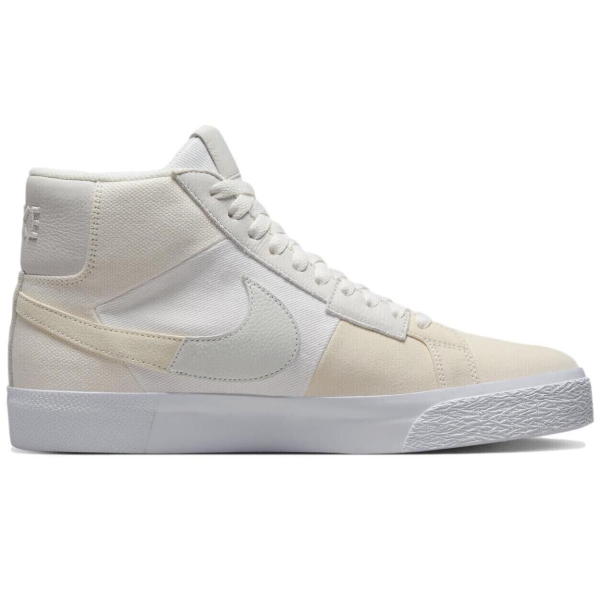Size 11.5 - Nike Men`s SB Zoom Blazer Mid Premium `white Sail` Shoes FB3262-100 - White