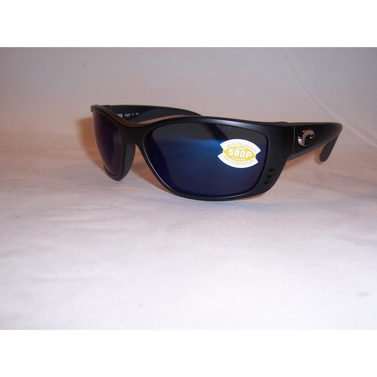 Costa Del Mar sunglasses FISCH - Black Frame, Blue Lens