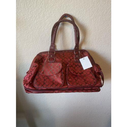 Guess Hand Bag Purse Woman s Red Mary Poppins Bag