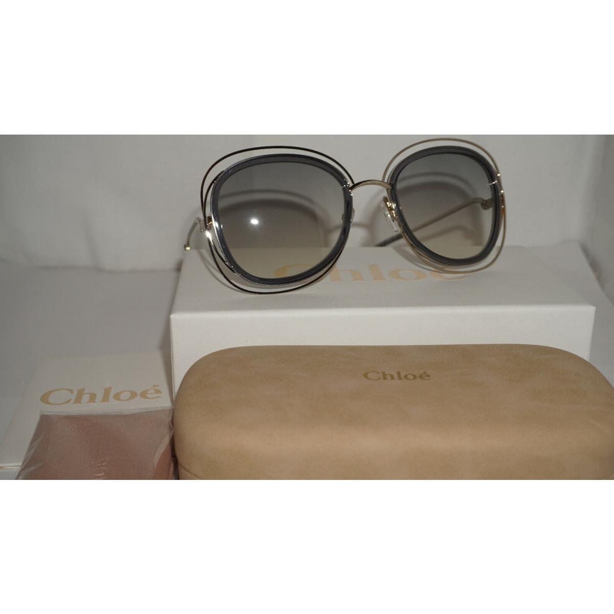 Chloe Sunglasses Gold Transparent Grey CE123S 731 56 23 135