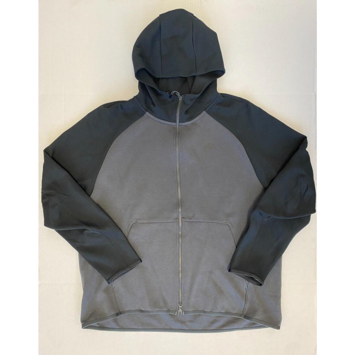 Nike Sportswear Tech Fleece Anthracite Black Full Zip Hoodie 928483-060 Size Xxl