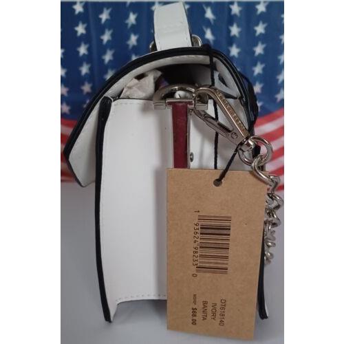 Steve Madden  bag  BANITA - Orange Handle/Strap, Silver Hardware, Ivory Exterior 1