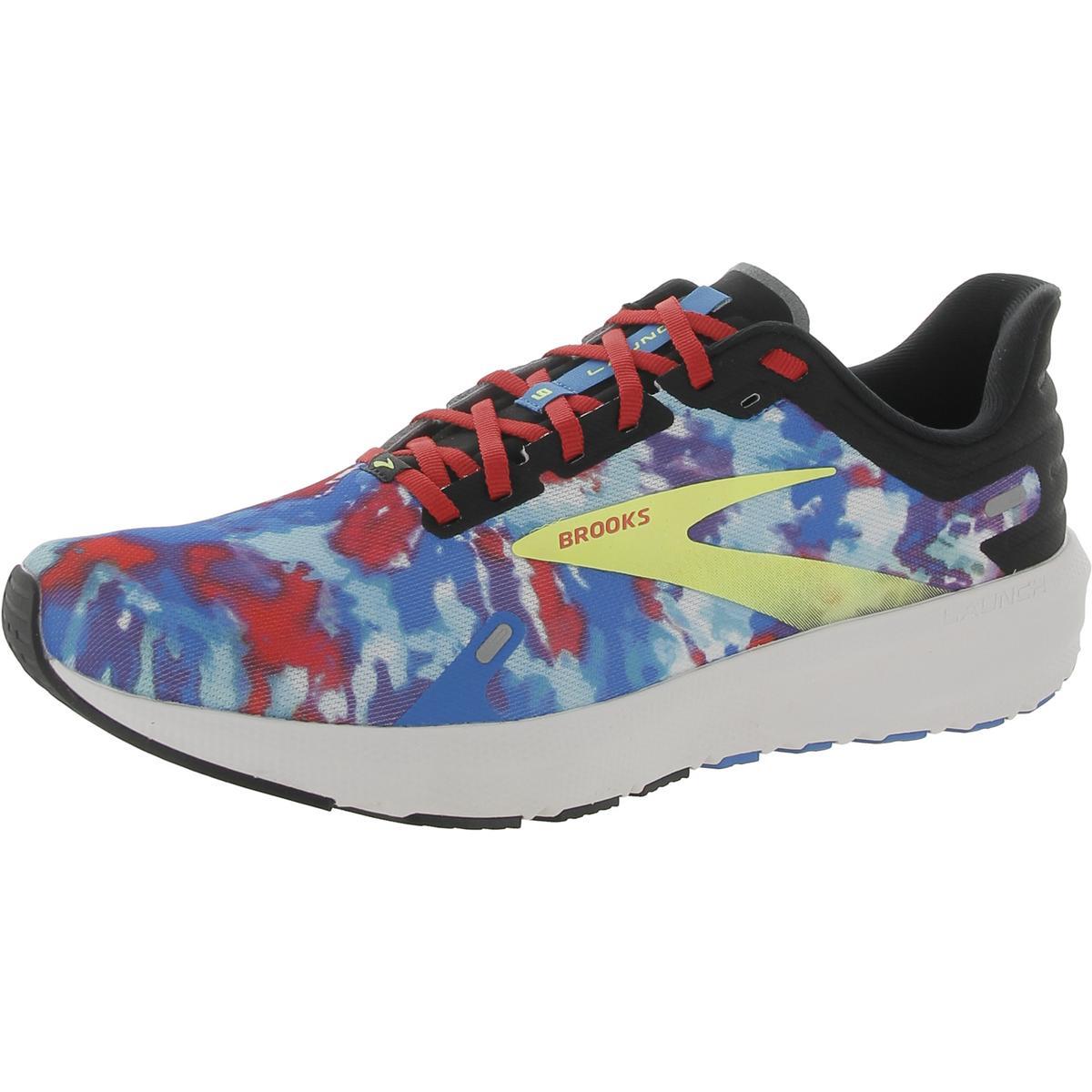 Brooks Mens Launch 9 Trainers Fitness Mesh Running Shoes Sneakers Bhfo 3592 Blue/Red Tie Dye