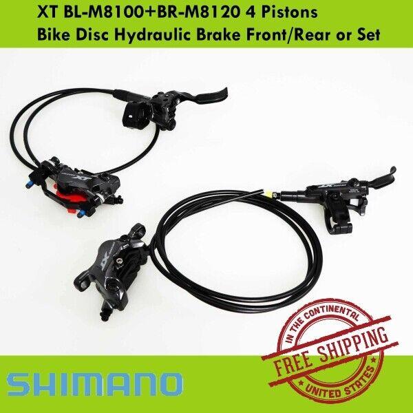 Shimano XT BL-M8100+BR-M8120 4 Pistons Bike Disc Hydraulic Brake Front/rear/set