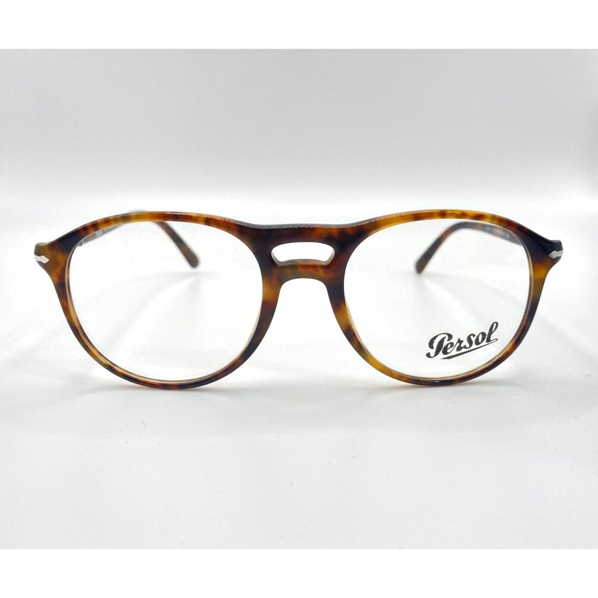 Persol PO3202V Eyeglasses 108 Caffe with Demo Lens 51mm