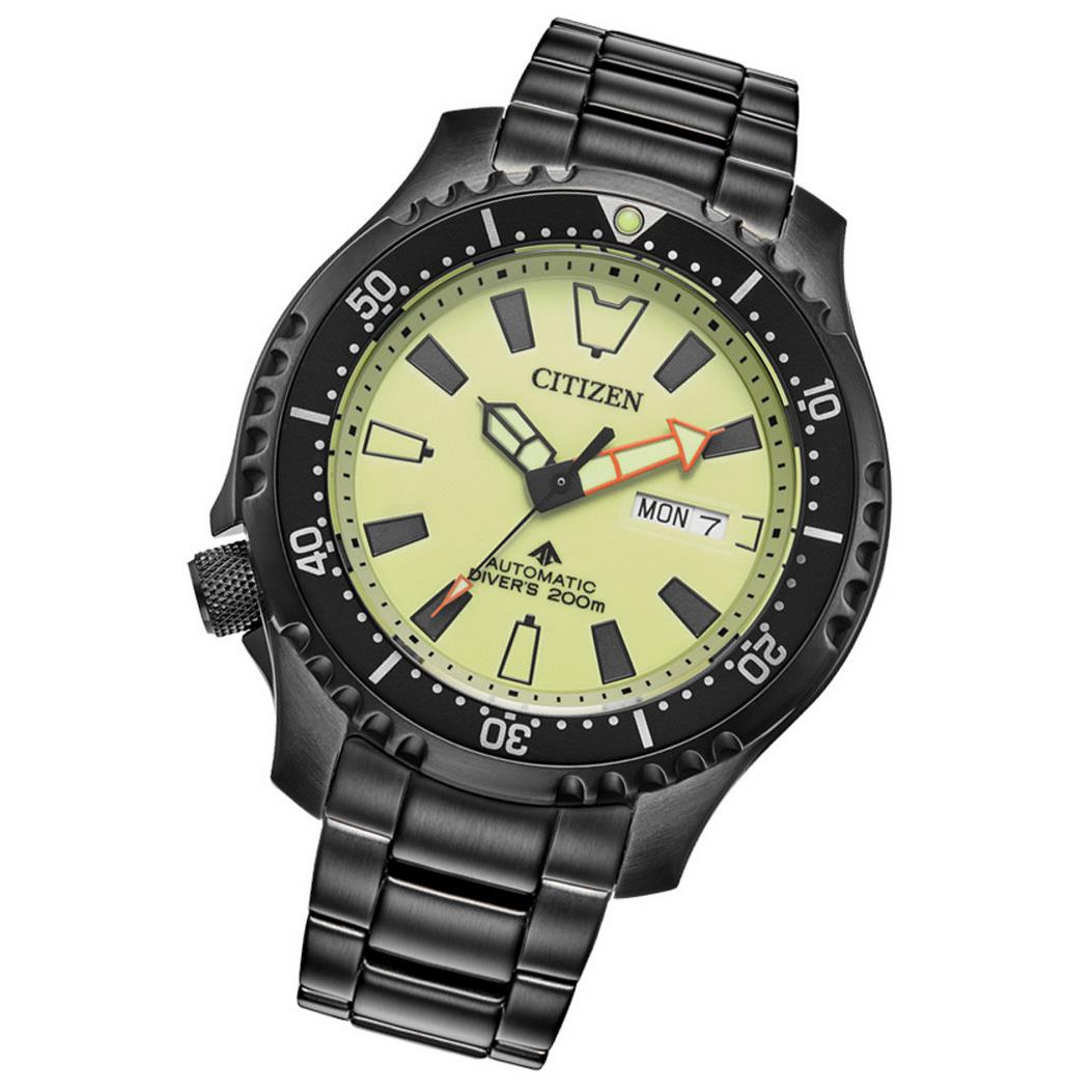 Citizen Promaster Automatic Sapphire Crystal Yellow Diver`s Watch NY0155-58X