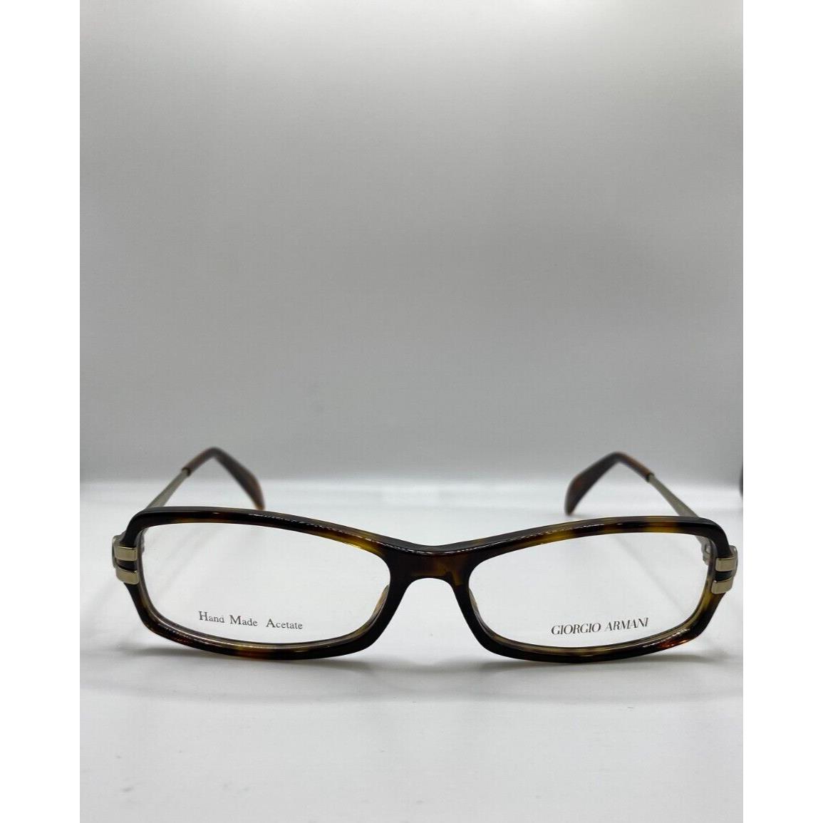 Giorgio Armani GA798 Sfv Brown Tortoise Eyeglasses Acetate Frame 53-15-135 Italy