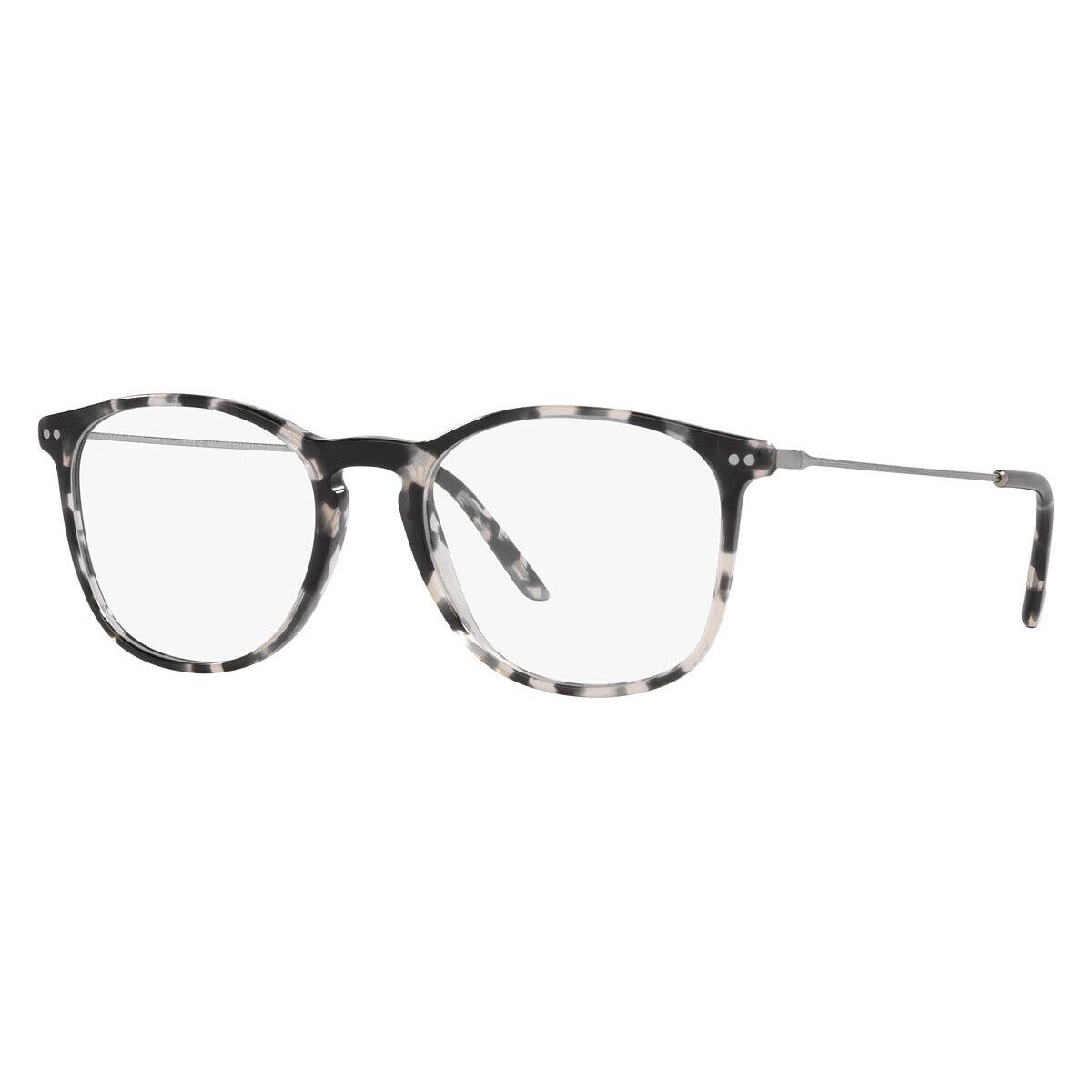 Giorgio Armani AR7160 Eyeglasses Men Gray Havana Wayfarer 53