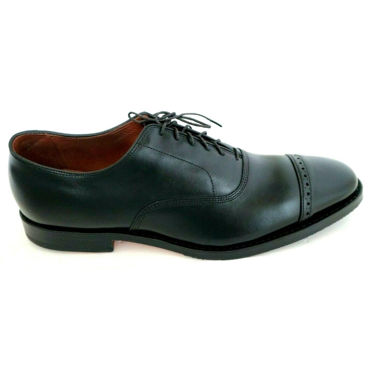 Brooks Brothers 1818 Leather Size 11.5 B Goodyear Welted Captoes Black